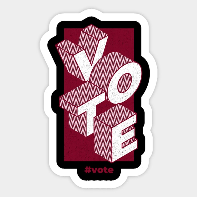 Vote Red Republican Sticker by SRSW